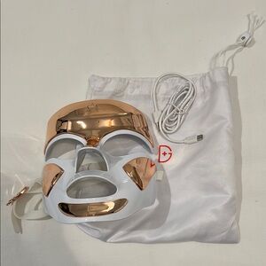 Rejuvenating LED Facial Mask with Gold Details